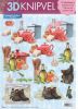 Feuilles 3D thé et gateaux