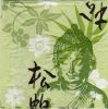 Serviette boudha 33 cm X 33 cm 3 plis