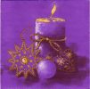 Serviette papier Bougie de Noël 40 cm X 40 cm 3 plis