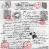 Serviette papier carte postale ancienne de 33 cm X 33 cm