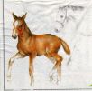Serviette papier chevaux et poney 33 cm X 33 cm 3 plis