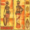 Serviette papier motif Afrique Femmes 33 cm X 33 cm 3 plis