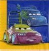 Serviette papier motif Car et Doc de 33 cm X 33 cm 2 plis