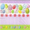 Serviette papier oeufs de Paques couleurs divers