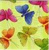 Serviette papier papillons 33 cm X 33 cm 3 plis