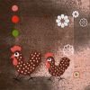 Serviette papier 2 poules 33 cm X 33 cm 3 plis