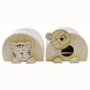 Tirelire nounours en bois 115 mm x 90 mm x 82 mm