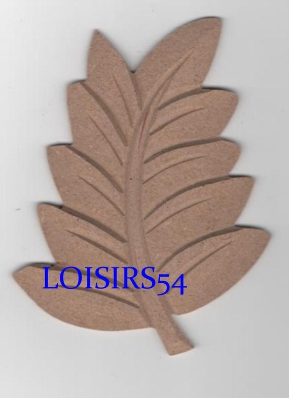 Feuille automne MDF12 cm à décorer