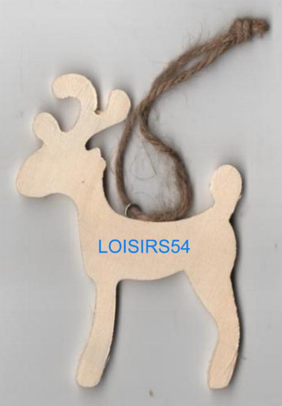 Rennes en bois 6 cm pour décoration