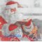 Serviette papier Père Noël et livre de Noël - 38 cm x 38 cm