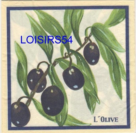 Serviette papier l'olive noire du Sud