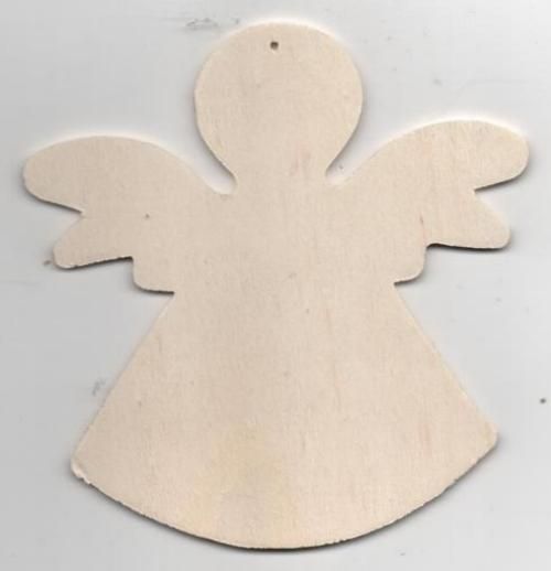 Ange bois à peindre 110 mm x 110 mm