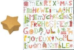Boite carton Etoile 80 mm x 50 mm + joyeux Noel