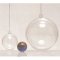 Boules transparentes Noël 8 cm x 3