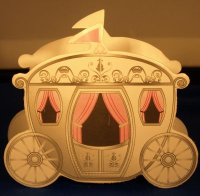Carrosse carton pour dragées 10 cm