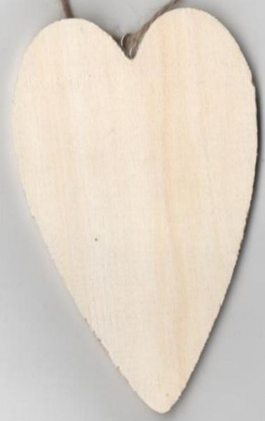Coeur en bois à peindre 120 mm x 60 mm