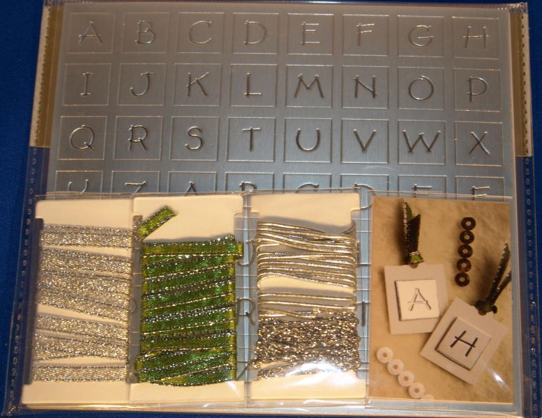 Coffret décoration Alphabet couleur argent