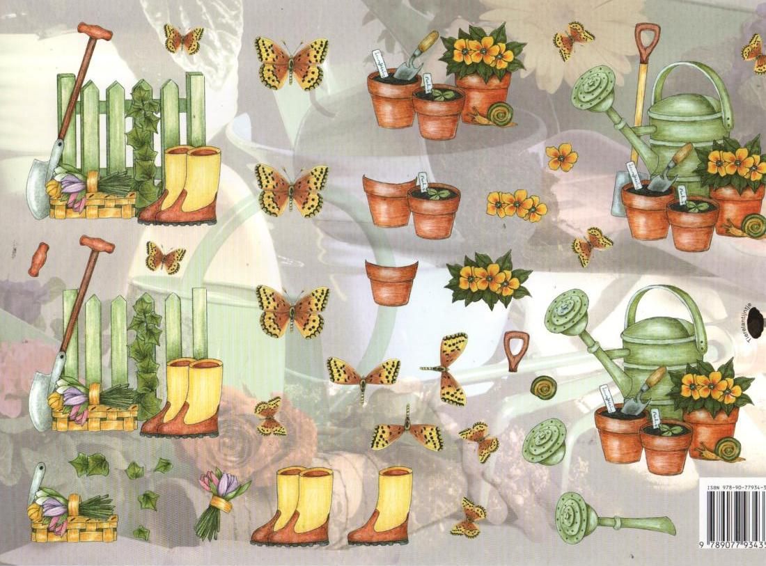 Feuille 3D jardinage et Printemps