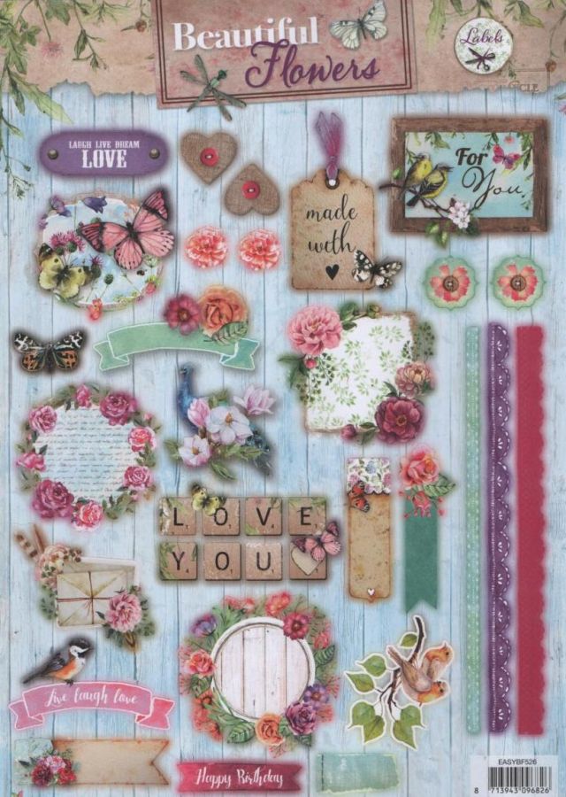 Feuille 3D Love anniversaire et amour