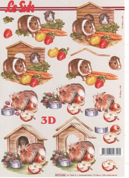 Feuilles 3D hamster à découper