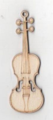 Guitare bois 70 mm x 25 mm