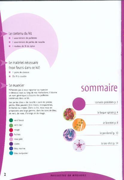 Livre Paillettes en Myriade