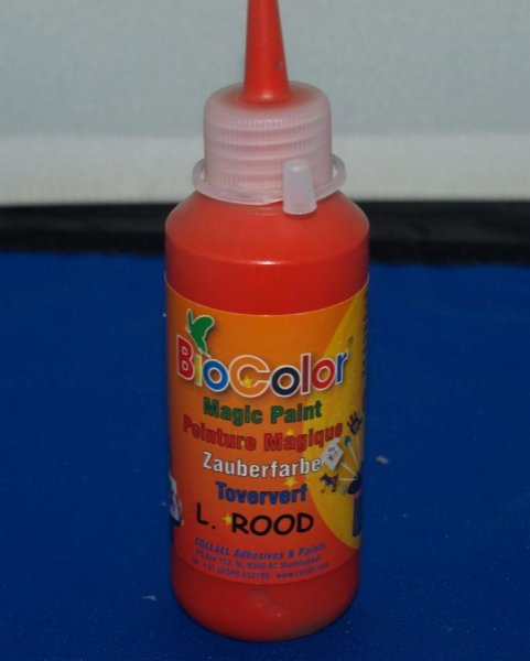 Peinture Biocolor 100 ml rouge pour la décoration