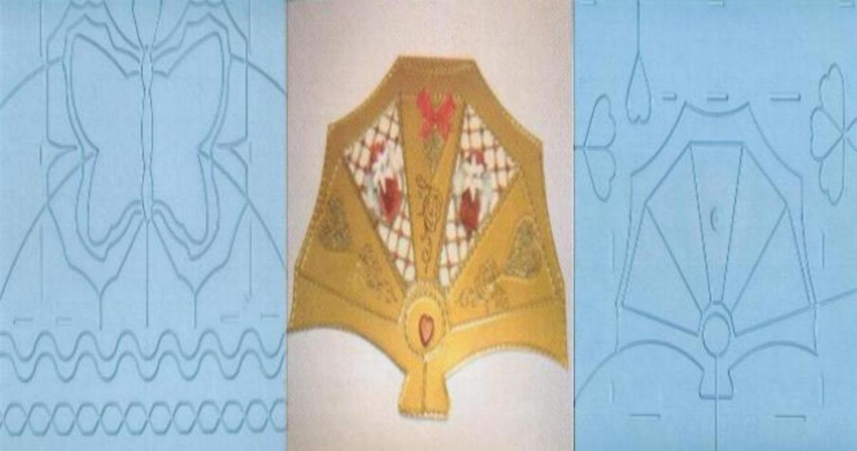 Plaque embossage motif papillon