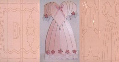 Plaque embossage motif robe