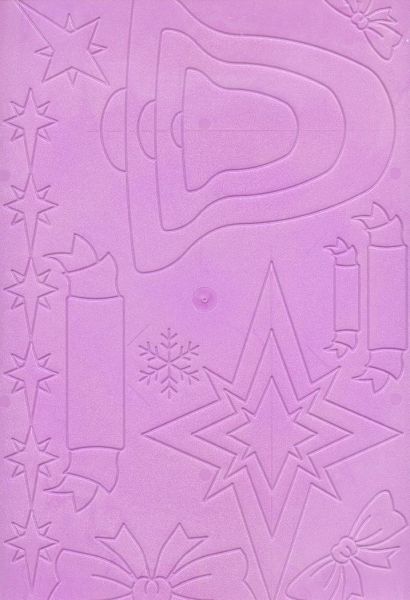 Pochoir embossage motif sapin