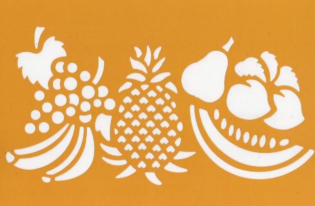 Pochoirs fruits pour décoration