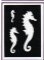 Pochoirs hippocampe pour carte 3D