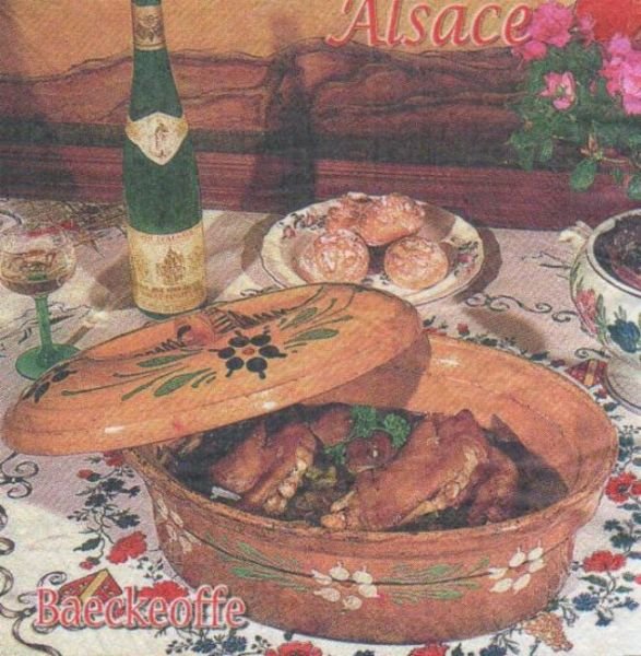 Serviette papier Alsace et cuisine 33 cm X 33 cm 2 plis