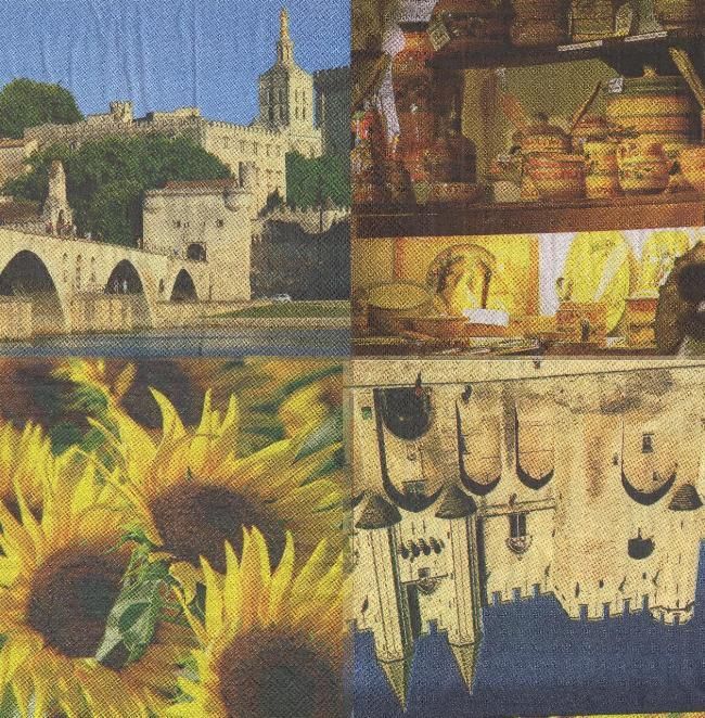 Serviette papier Avignon  33 cm X 33 cm 3 plis