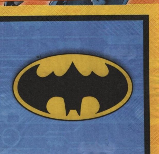 Serviette papier Batman 33 cm X 33 cm 2 plis