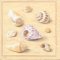 Serviette papier coquillages et plage de 33 cm X 33 cm 