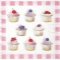 Serviette papier cupcakes aux fruits 33 cm X 33 cm 3 plis