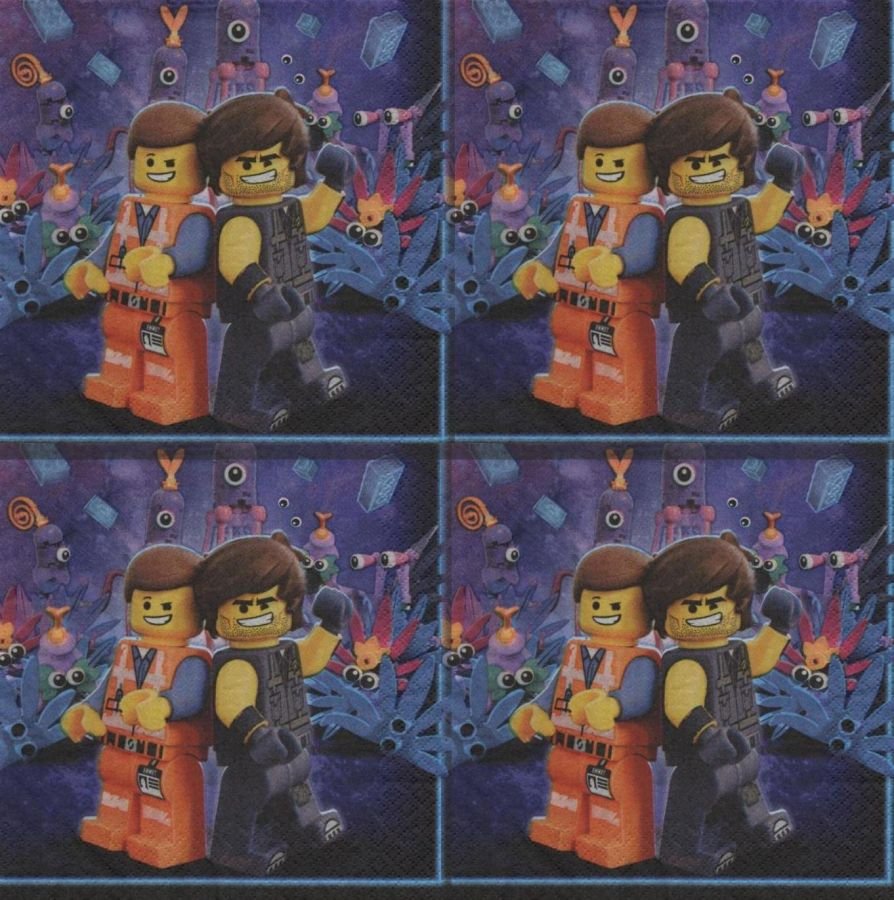 Serviette papier Lego Le Film 33 cm X 33 cm 2 plis
