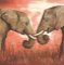 Serviette papier 2 éléphants 33 cm X 33 cm 3 plis