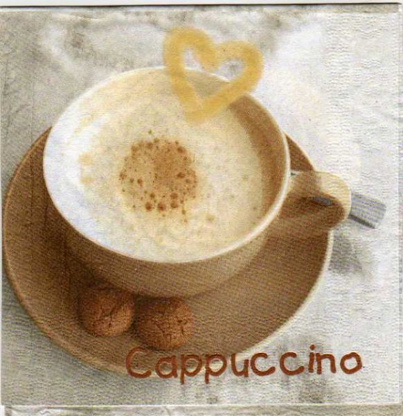 Serviette papier cappuccino de 33 cm X 33 cm 3 plis
