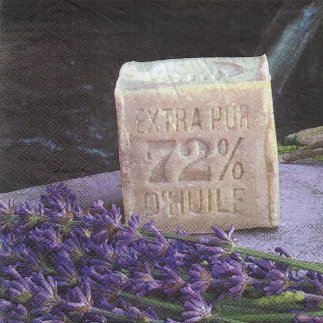 Serviette papier Provence et fleurs  33 cm X 33 cm 3 plis