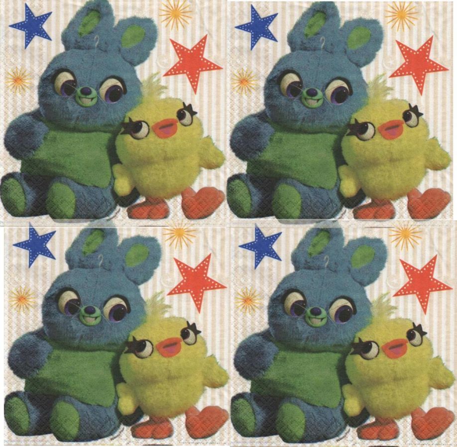 Serviette papier Toy Story 4 de 33 cm X 33 cm 2 plis