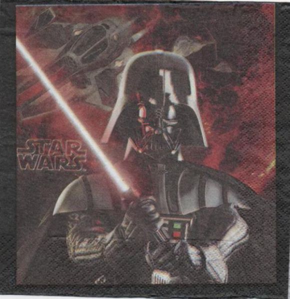 Serviette Star Wars Yoda de 33 cm X 33 cm 2 plis
