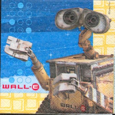 Serviette Wall E de 33 cm X 33 cm 2 plis