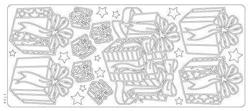 Stickers Cadeaux 230 mm x 100 mm