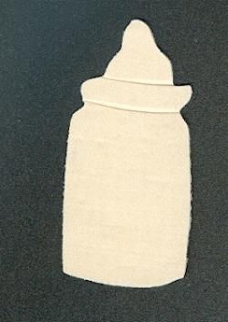 Support bois biberon en bois à peindre 75 mm x 35mm