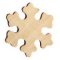 Support bois flocon en bois à peindre 70 mm x 60 mm