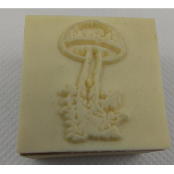 Tampon bois champingnon pour carte 3D