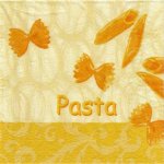 Serviette papier Italie et Pasta 33 cm X 33 cm 3 plis