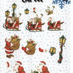 Feuilles 3D jouets Noël et neige